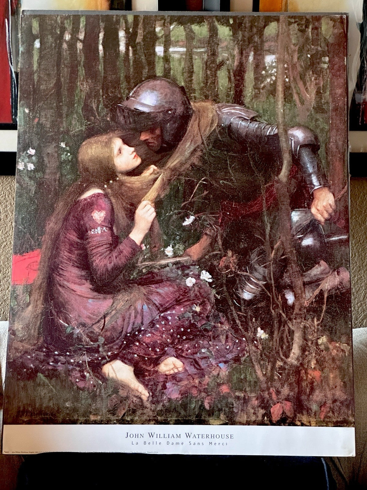 John William Waterhouse La Belle Dame Sans Merci Fine Art Repro Print 24x32