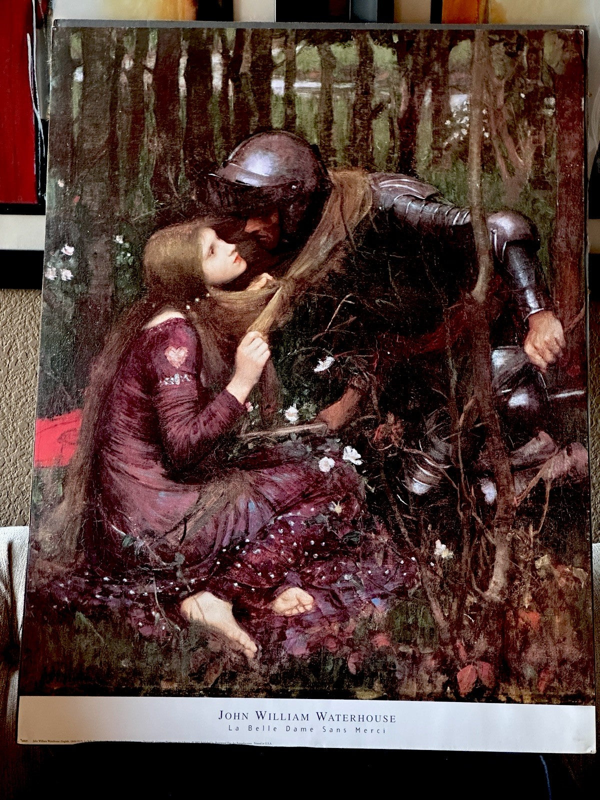 John William Waterhouse La Belle Dame Sans Merci Fine Art Repro Print 24x32