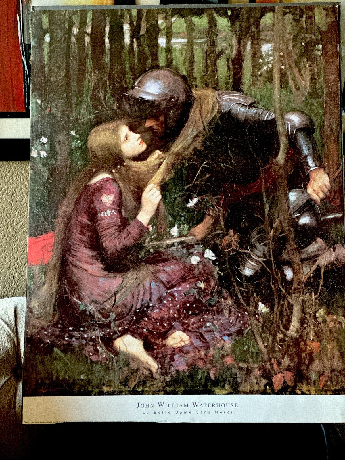 John William Waterhouse La Belle Dame Sans Merci Fine Art Repro Print 24x32