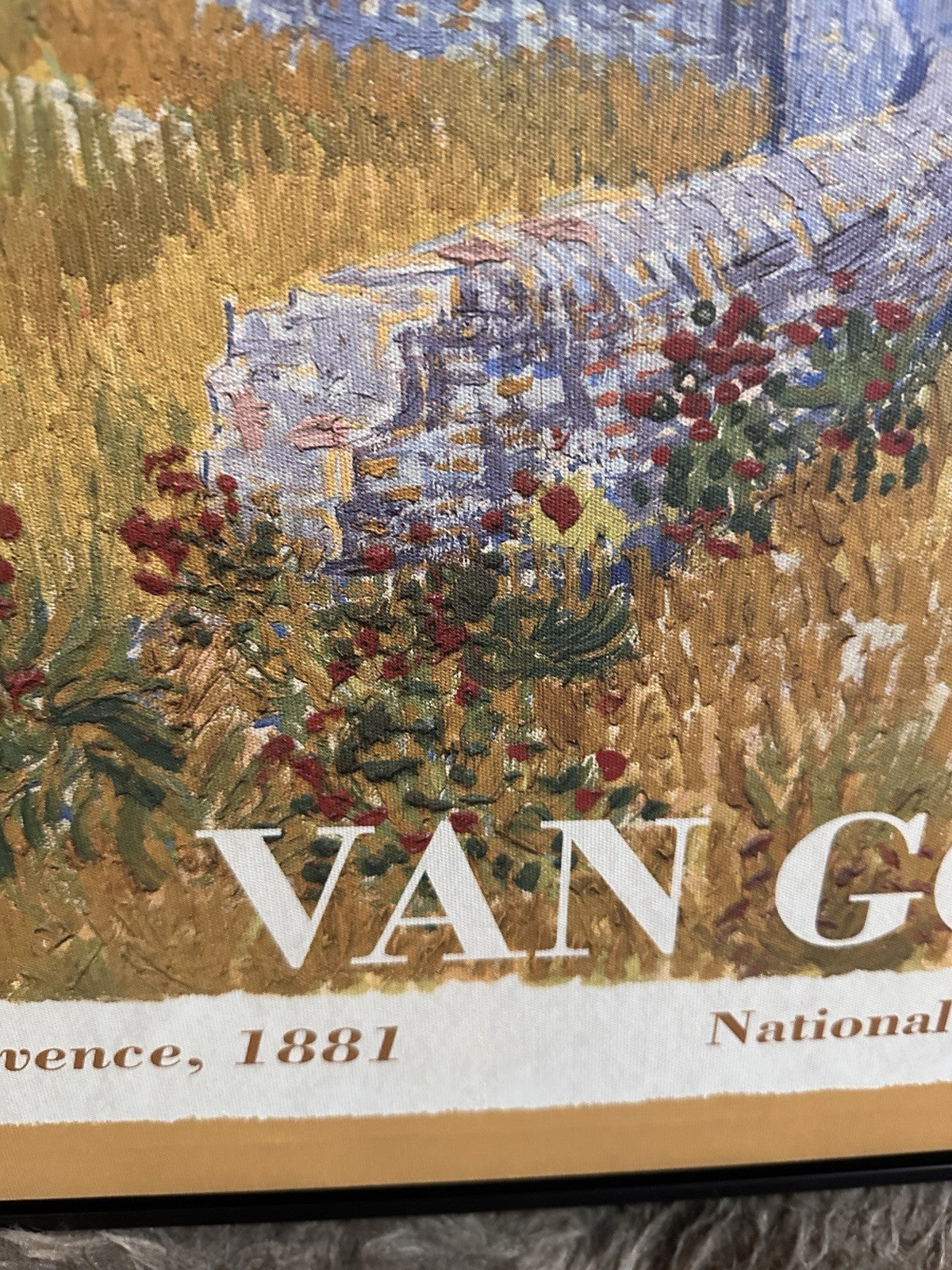 Van Gogh Framed Art Print Of  Oil Painting Farmhouse In Provence 25x20 Canvas