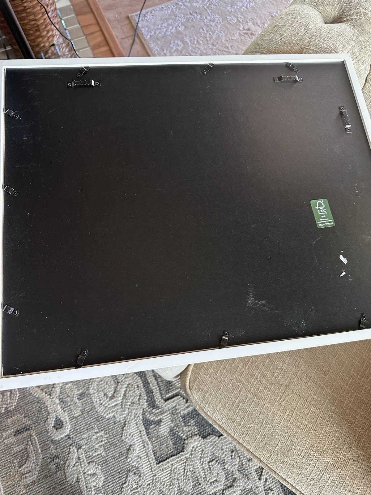 Framed Charcoal Pencil Sketch Drawing  Female Embellished Eyes Art Picture