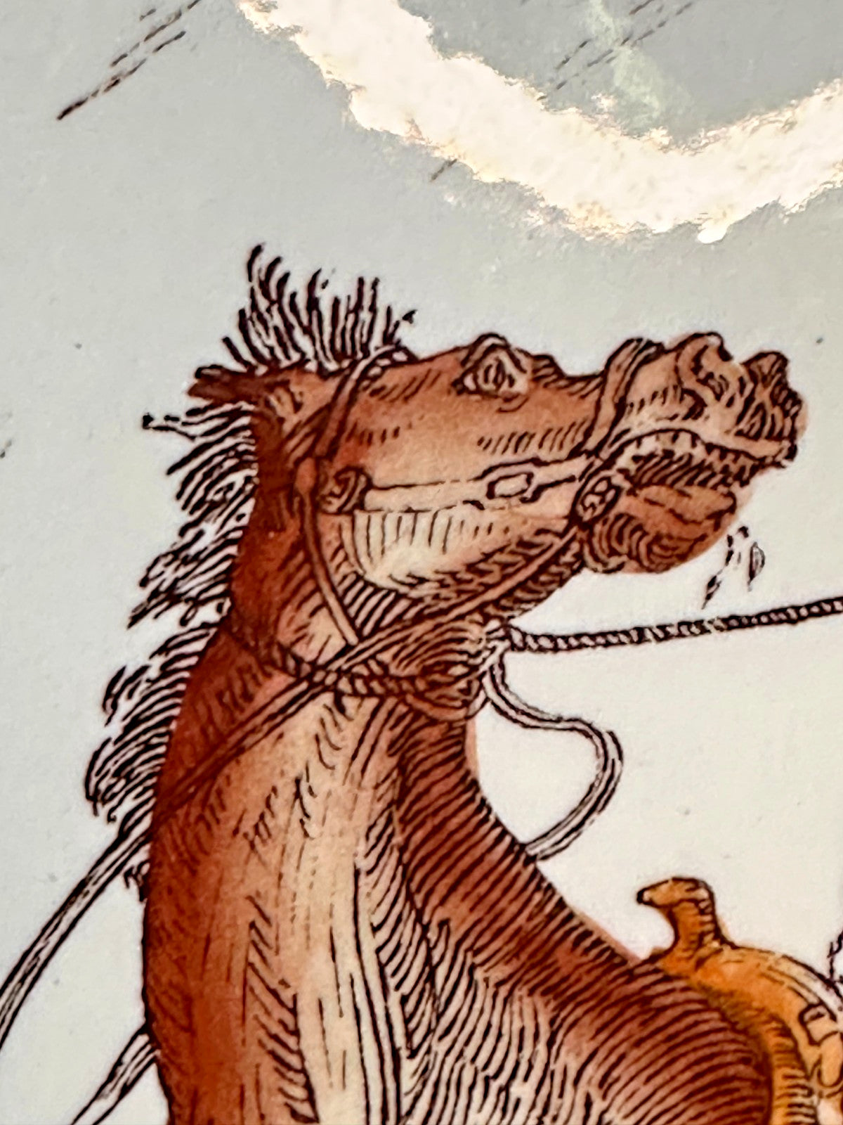 Vernon Kiln Bits Of The The Old  West Horse Thieves 14" Charger Display Plate