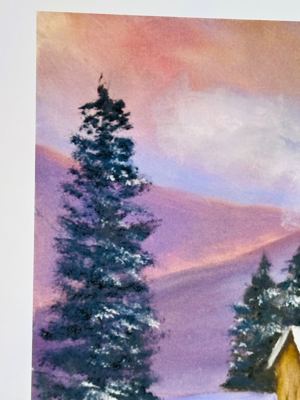 Barbara Gustafson Winter Scene On The Farm Art Print From Original Oil Painting