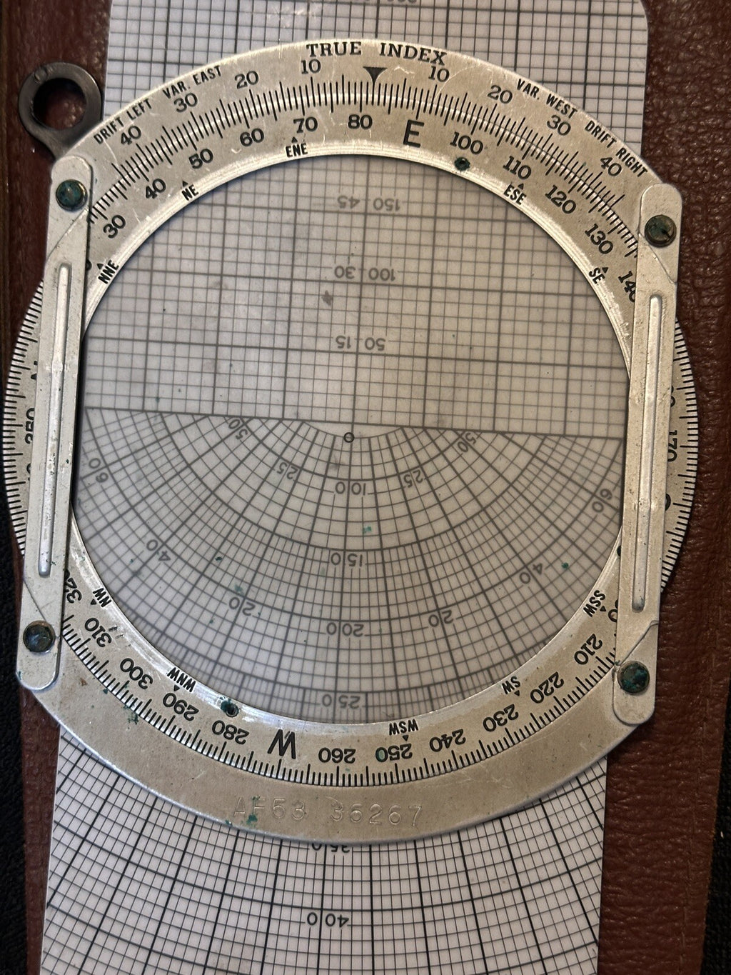 Vintage Dead Reckoning Aviation Computer Navigation Altitude Knots Computations