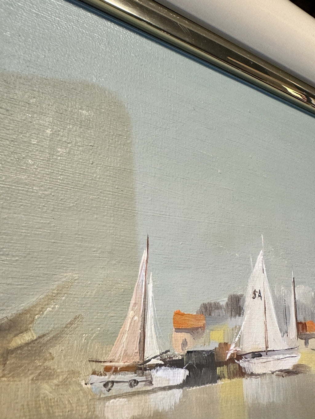 2 Framed Canvas Nautical Painting Wall Art Seaside Artistic Interiors