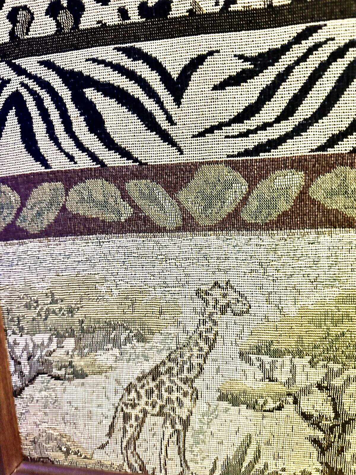 Framed Jungle African Safari Tapestry Wall Art Cheetah Leopard Zebra Print