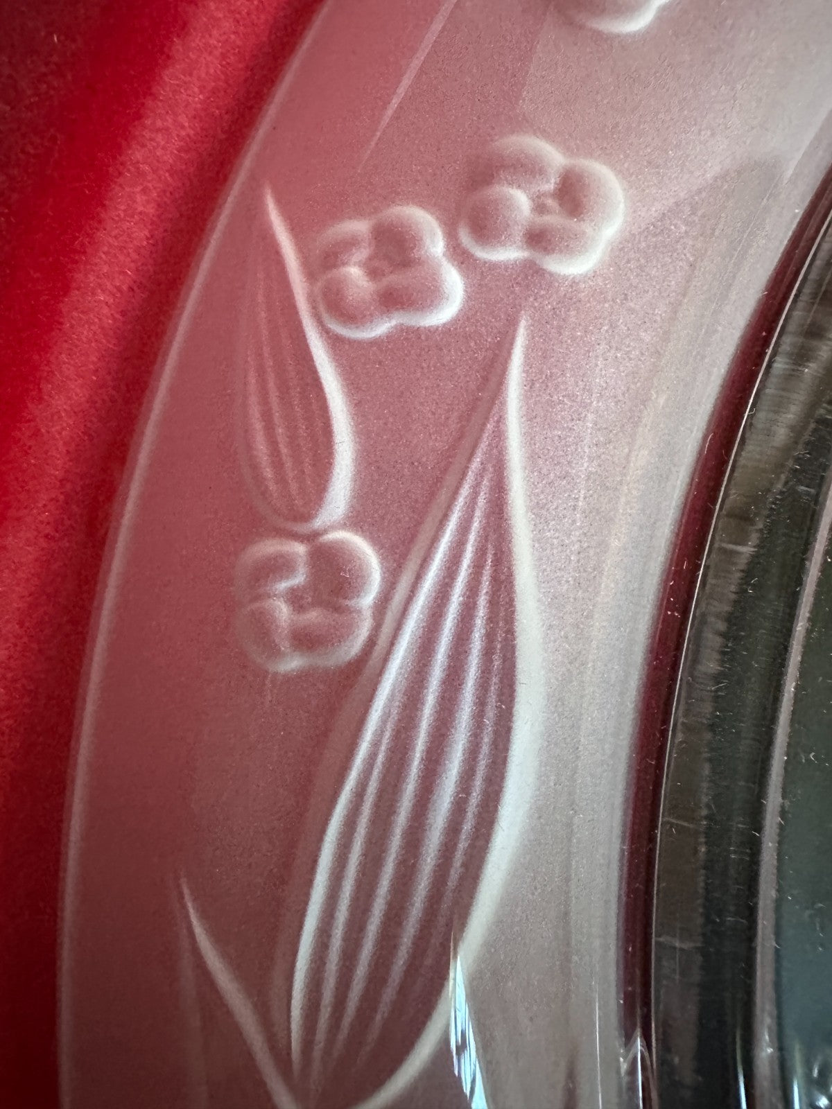 Vintage Oval Mikasa Frosted Crystal Glass Wedding Family Photo Picture 5x7 Frame