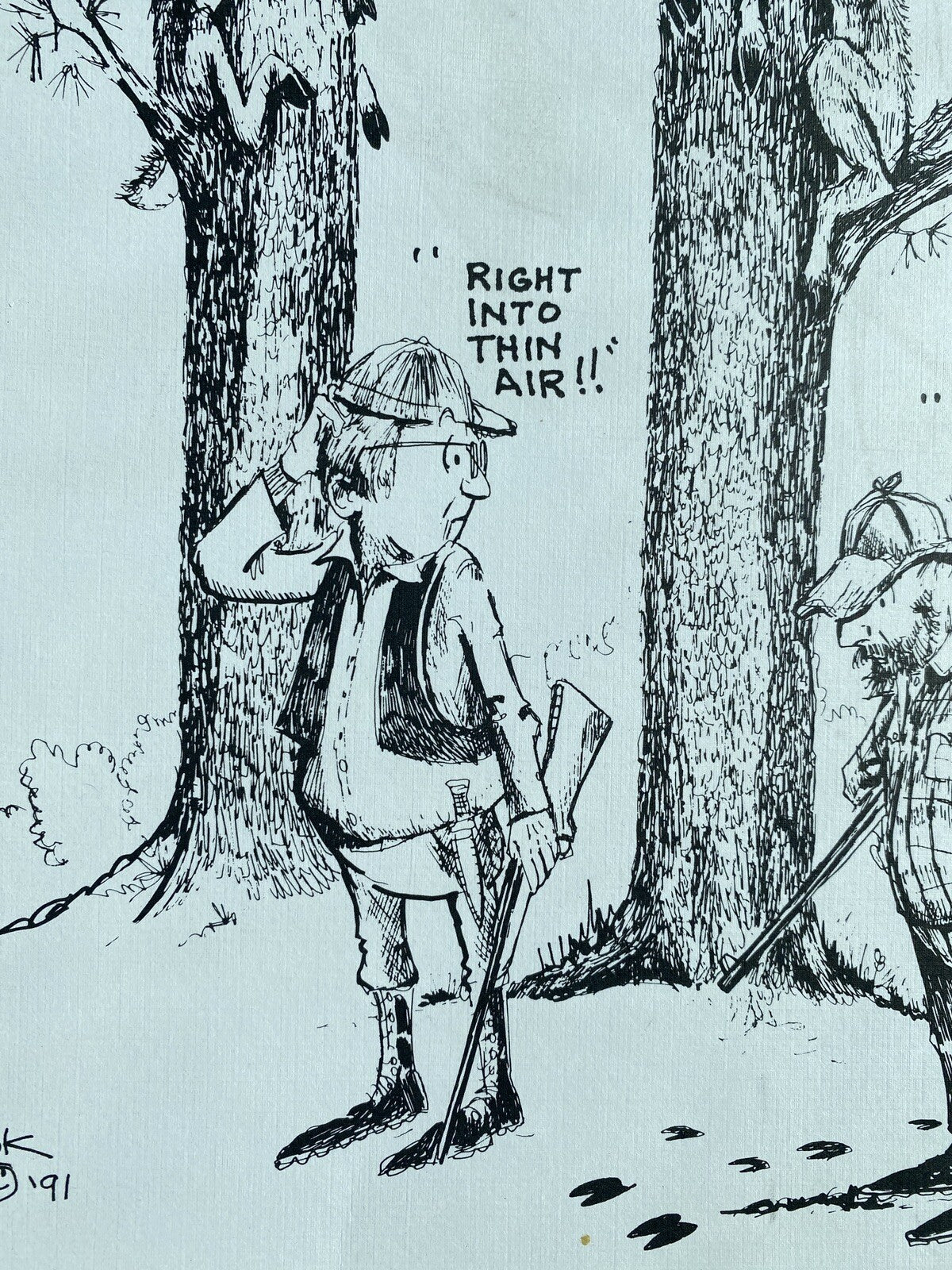 Jim Snook Studio Artist Cartoons 91 Collection Hunting Signed Sketch Art Print