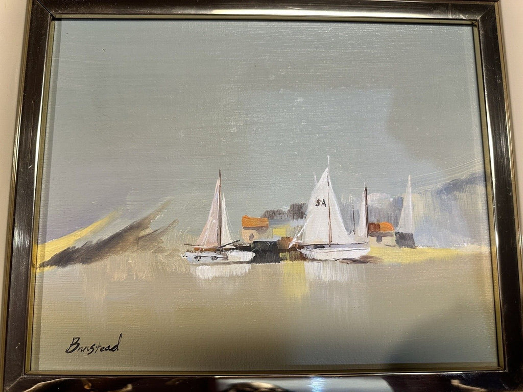 2 Framed Canvas Nautical Painting Wall Art Seaside Artistic Interiors