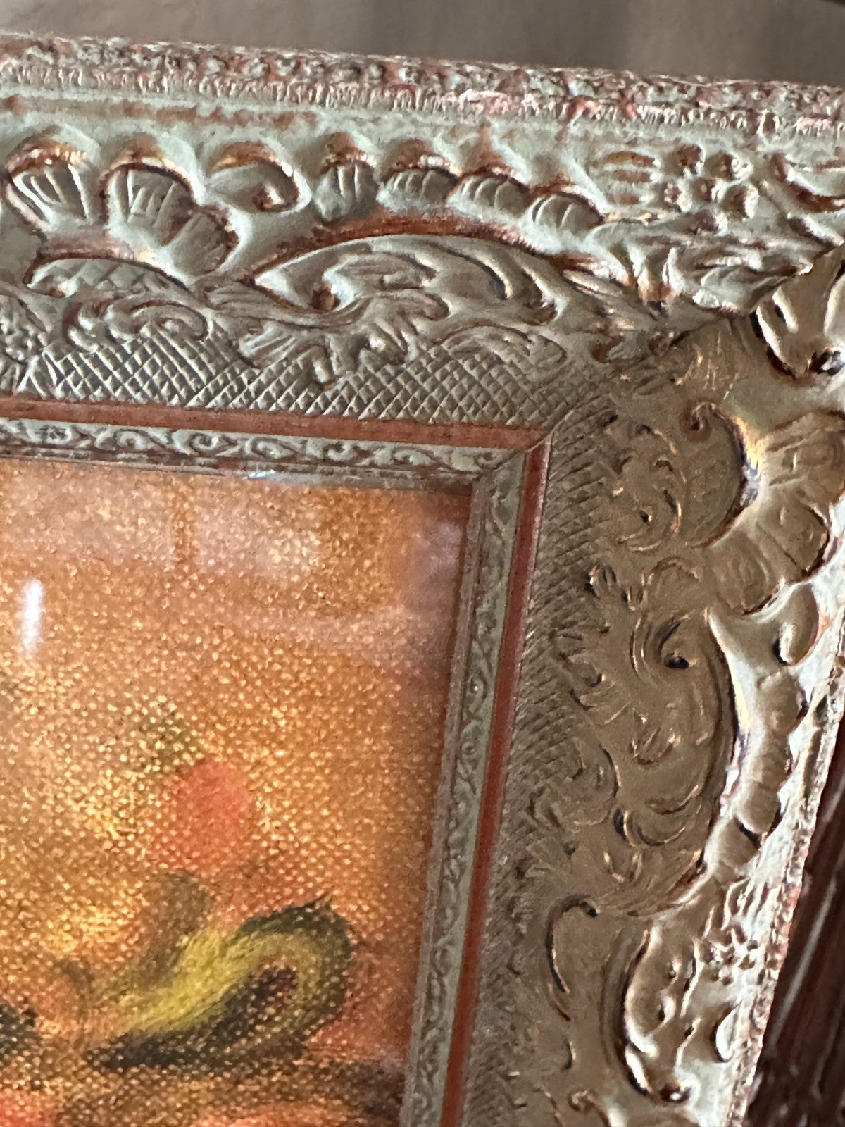 Vintage Framed Pierre Auguste Renoir Anemones Flower Vase Still Life Art Print