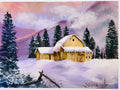 Barbara Gustafson Winter Scene On The Farm Art Print From Original Oil Painting