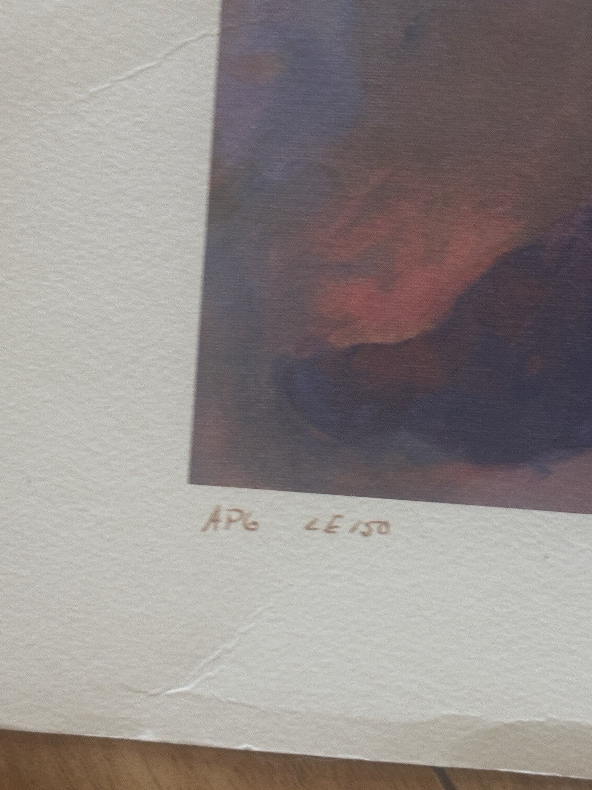 Vintage Art Print Signed Kate A Called "Adoration" Girl Looking Out Window