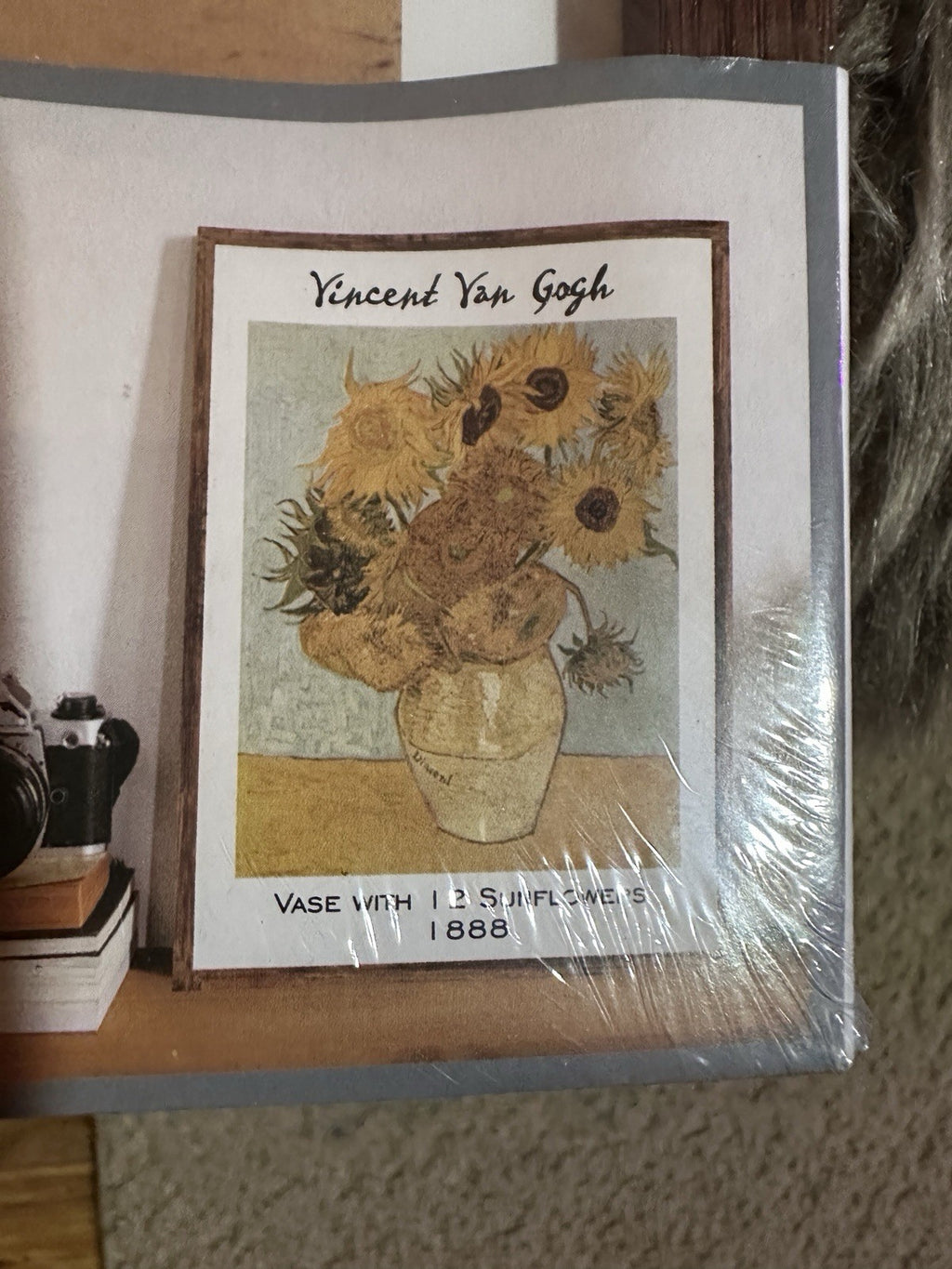 Van Gogh Vase With 12 Sunflowers Framed Art Print 12x16