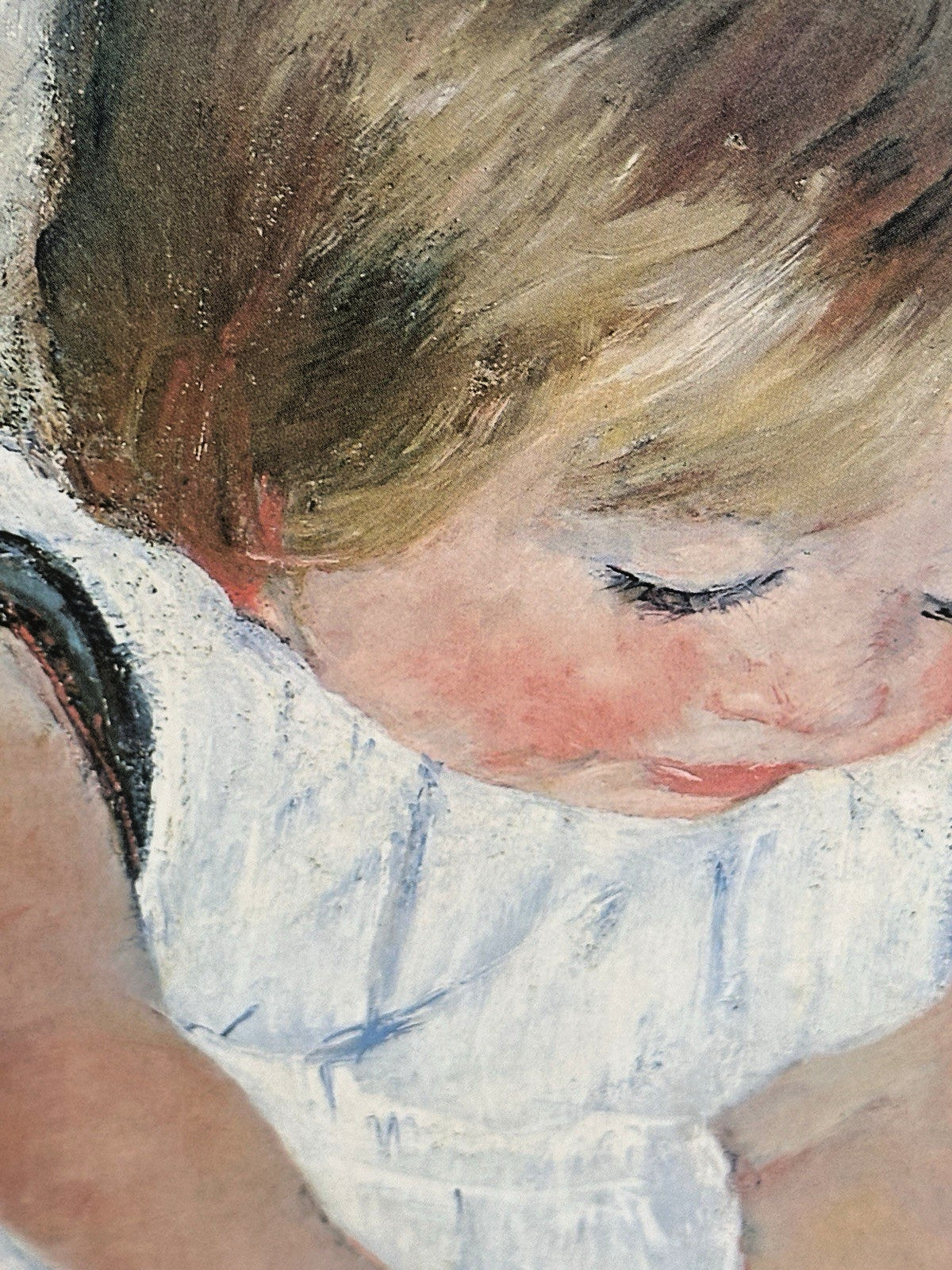 Mary Cassatt Framed Signed Art Print Children Playing On The Beach