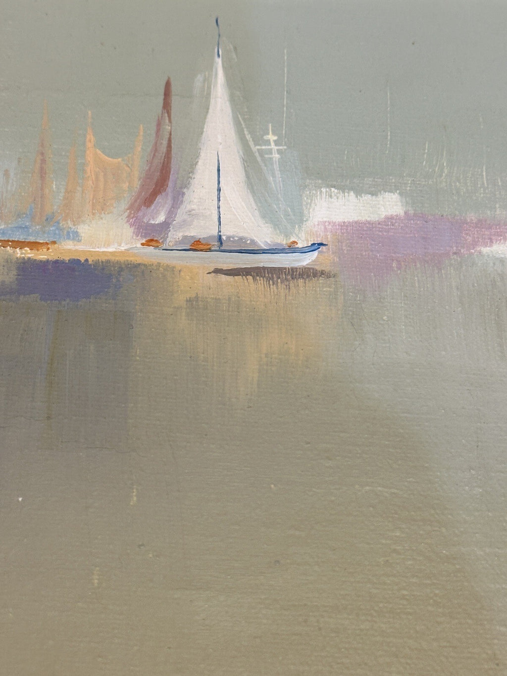 2 Framed Canvas Nautical Painting Wall Art Seaside Artistic Interiors