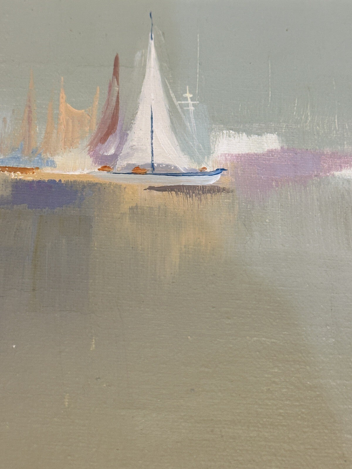 2 Framed Canvas Nautical Painting Wall Art Seaside Artistic Interiors