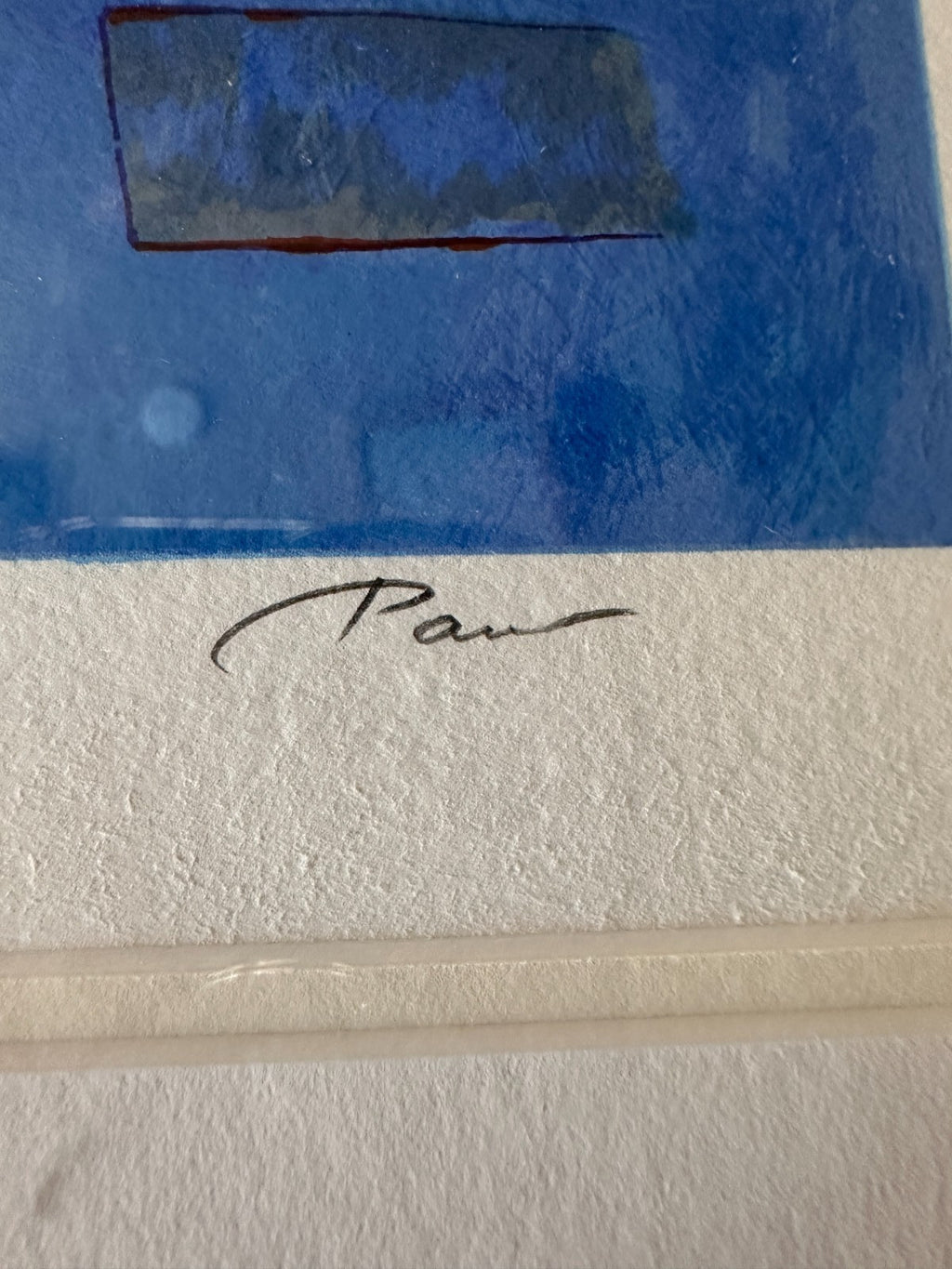 Spring Breeze By Alex Pauker Blue White Mediterranean Greek Serigraph 67/85 Art